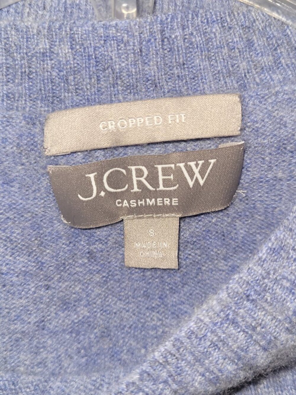 J. CREW Cashmere Crewneck Cropped Fit Sweater - Picture 5 of 8